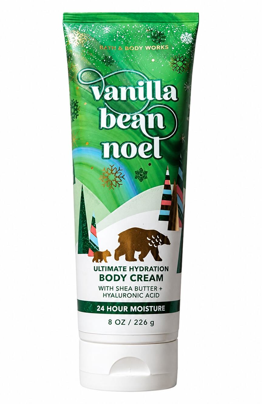 Bath & Body Works Vanilla Bean Noel Ultimate Hydration Body Cream 8 oz New
